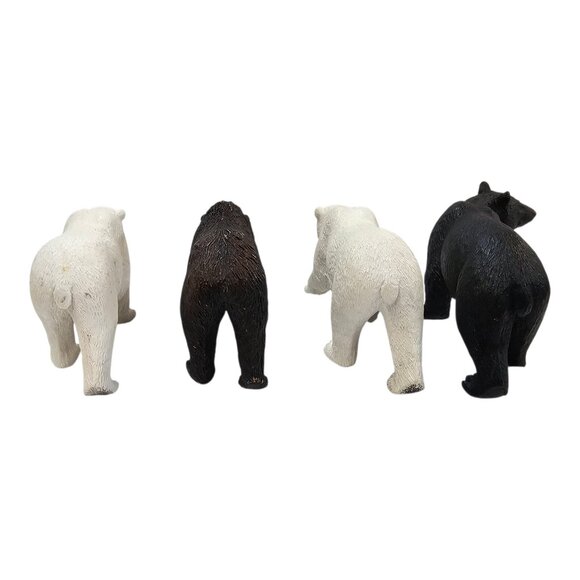 Mojo Polar Bear Woodland Grizzly Black Bear Figures Hand Painted Realistic Toys - Picture 4 of 12